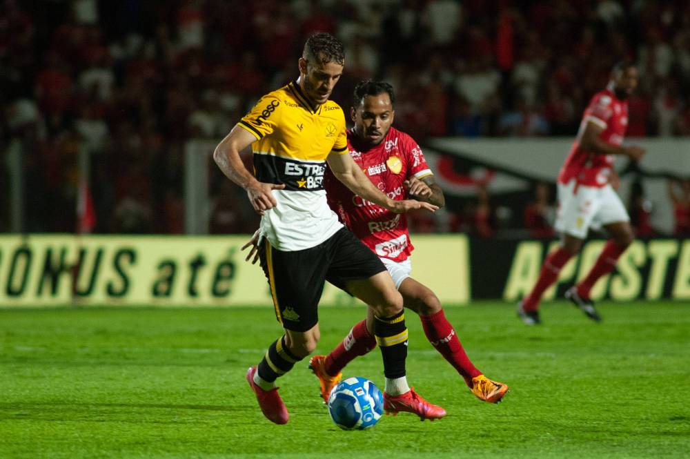 Criciuma durante jogo da Serie B do Brasileirao